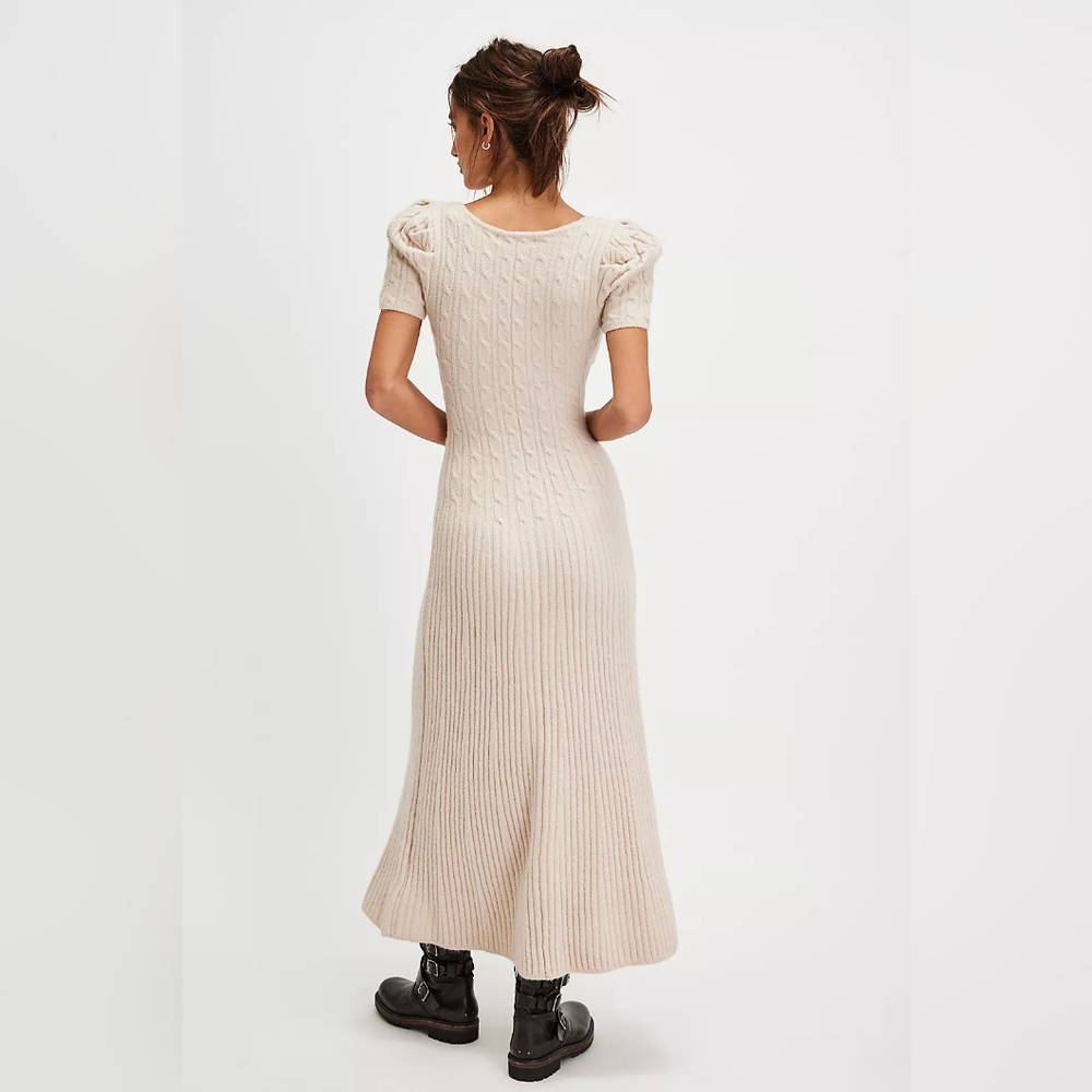 NWT Free People Masden Midi Knit Dress - Picture 2 of 4